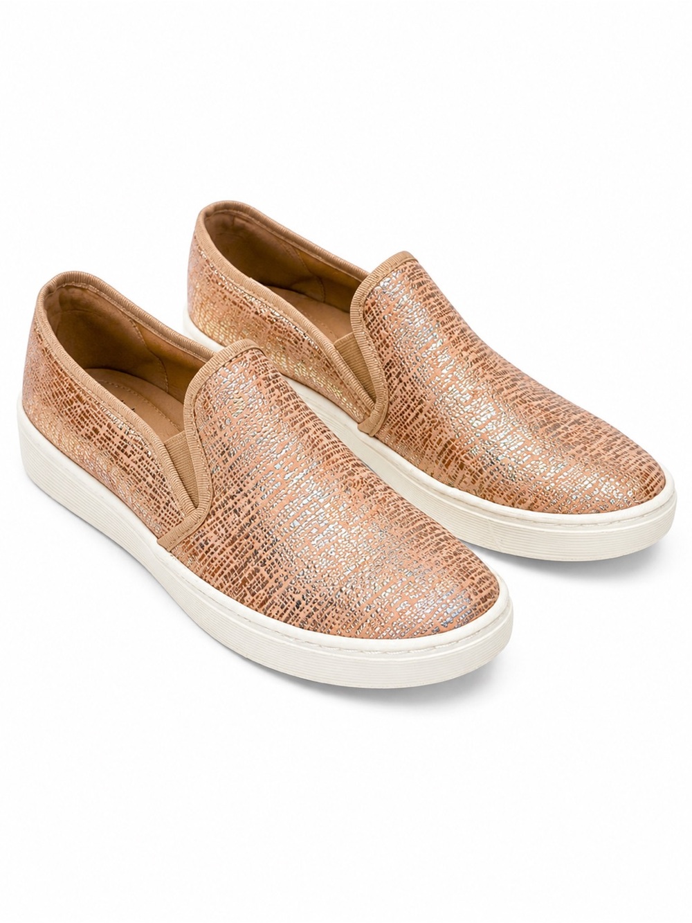 Söfft Rose Gold Metallic Slip On Sneakers Size 9